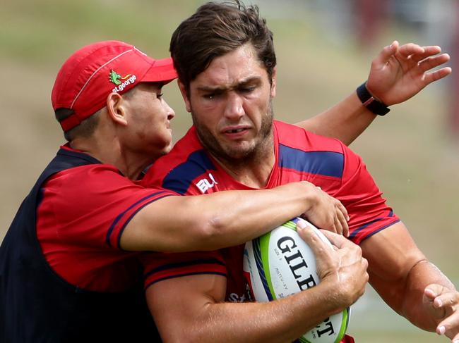 Rob Simmons during Queensland Reds training. Pic Darren England.