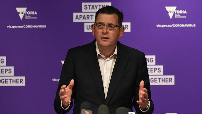 Victorian Premier Daniel Andrews gave the AFL clubs special exemption to begin training Picture: AAP