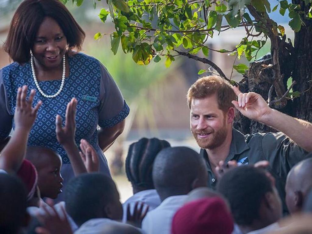 Harry in Botswana in 2017. Picture: Instagram @sussexroyal