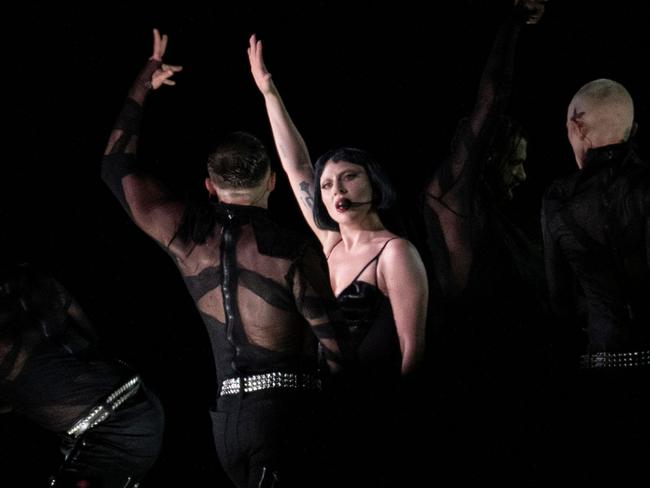 US pop star Lady Gaga performs during her concert at Copacabana beach in Rio de Janeiro, Brazil. Picture: AFP