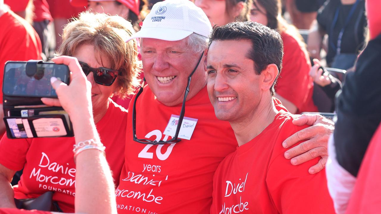 Leader of the Opposition David Crisafulli attends the Walk for Daniel, Woombye. Picture: Liam Kidston