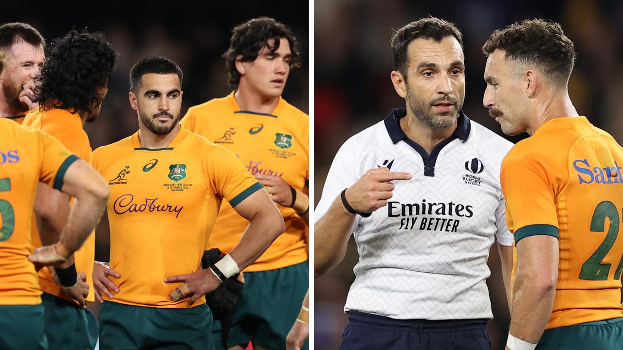 Bledisloe Cup 2022 Wallabies robbed by referee against All Blacks, rugby, highlights, result, score, video