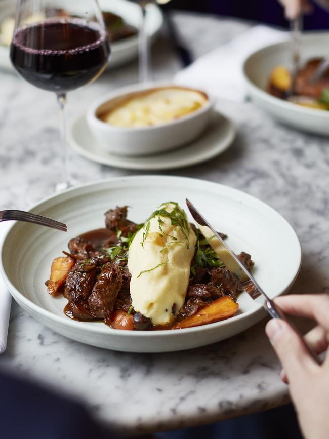 Mushroom Bourguignon with Fable Pulled Mushrooms at Côte (UK). Picture: Supplied