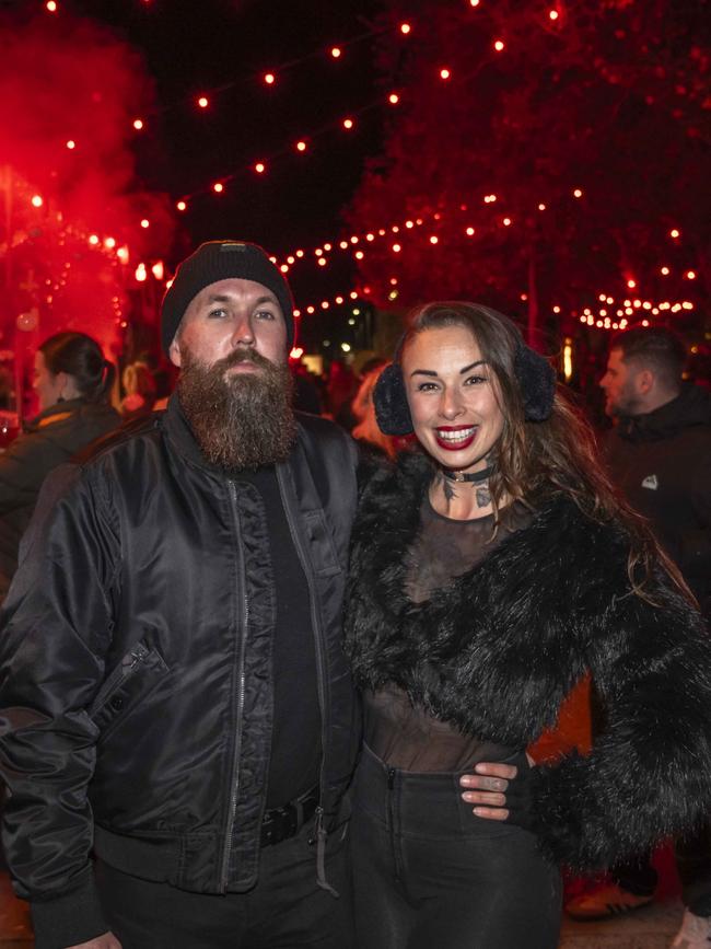Tim and Ivy D'Auton at Winter Feast 2025 in Hobart. Picture: Caroline Tan