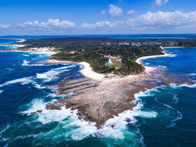 Drone image of Norah Head taken by Central Coast photographer Andrew Cooney.