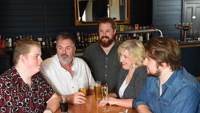 The Murphy family say they are devastated to close the Windy Mile pub, but are excited about their new business venture in Eltham. (L-R) Tommy, Brett, Jake, Cathie and Patrick Murphy. 