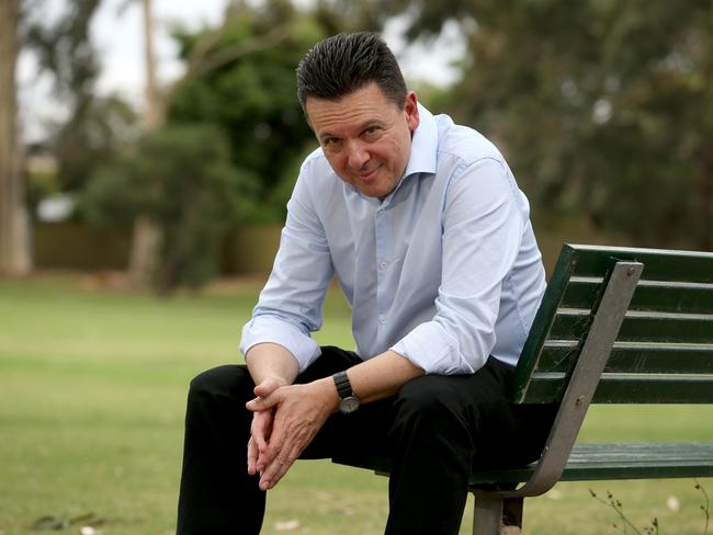 Former SA politician Nick Xenophon – is he eyeing a return? Picture: Kelly Barnes/The Australia