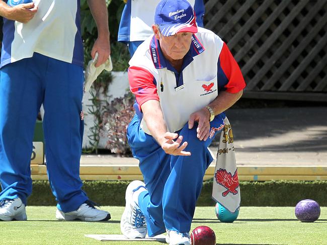 Ettalong’s John Roberts in the Lawn Bowls Triples Final earlier this year (Picture: Mark Scott)