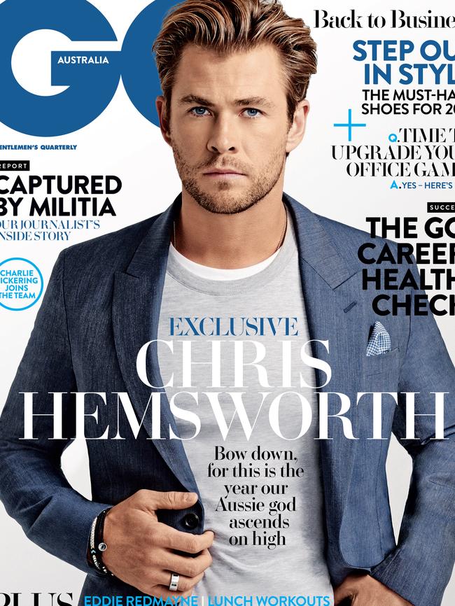 Hemsworth appears on this month’s cover of GQ Australia.