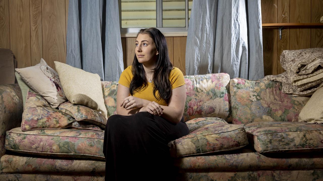 Hayley Harris is 11 weeks pregnant and is anxious about the pregnancy after enduring a stillbirth. Picture: Matthew Poon