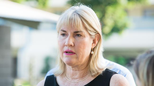 Environment Minister Eva Lawler said the 72 remote communities would make up five per cent of the NT’s renewable energy target. Picture GLENN CAMPBELL