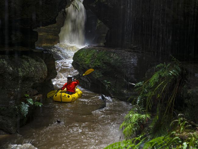 Pack rafting Lost Mountains style.