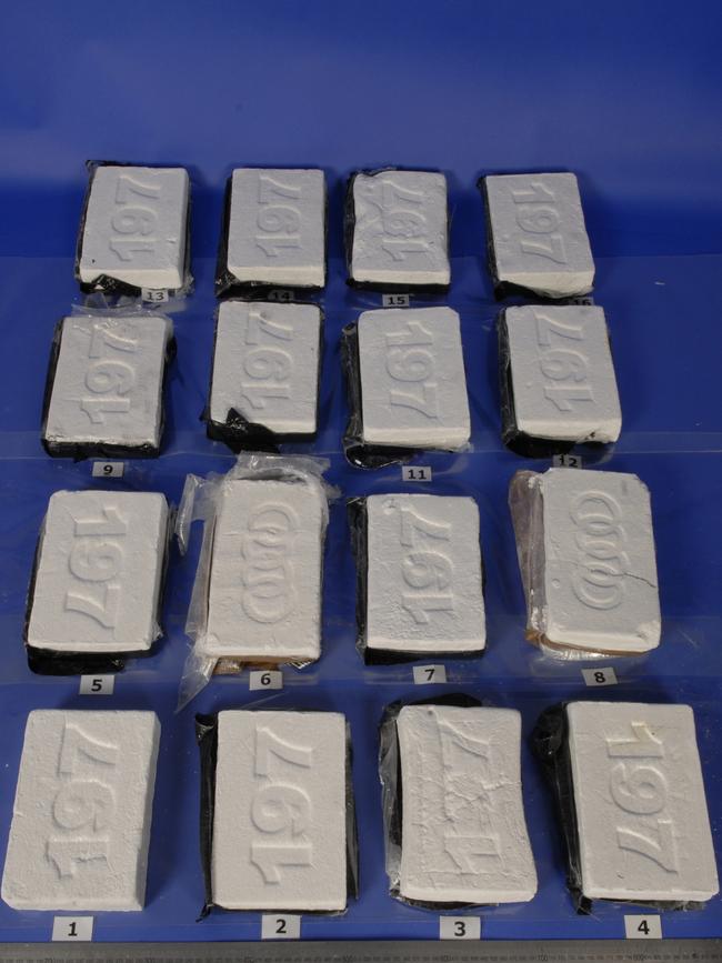 Cocaine seized by the AFP which resulted in charges against Bennet Schwartz.