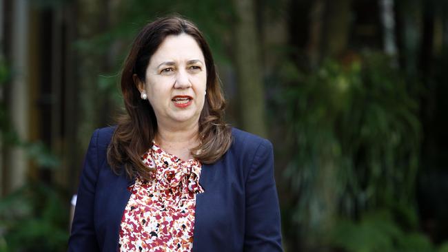 Premier Annastacia Palaszczuk has announced a case of community transmission in Queensland. Picture: Tertius Pickard