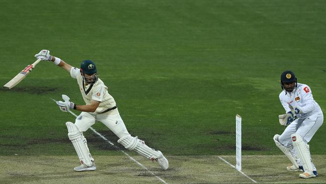 Kurtis Patterson scored a century for a Cricket Australia XI against Sri Lanka last week. Picture: Getty Images