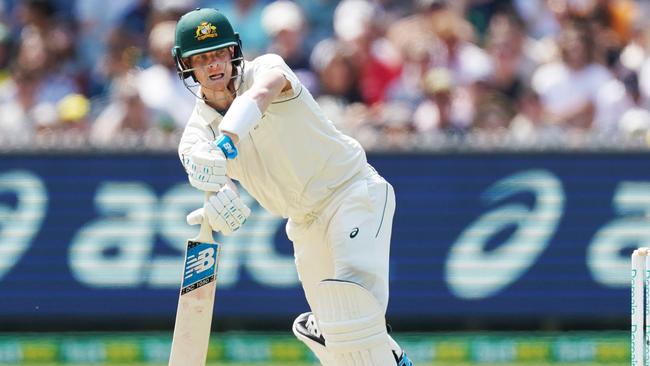 Steve Smith on his way to 85 against New Zealand. Picture: AAP