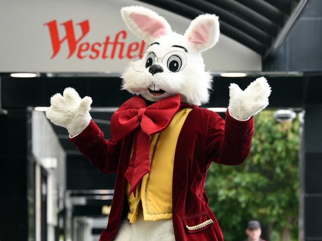 Meet the Easter bunny at Westfield shopping centres.