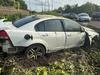 Mangled sedan greets morning commuters en route to CBD
