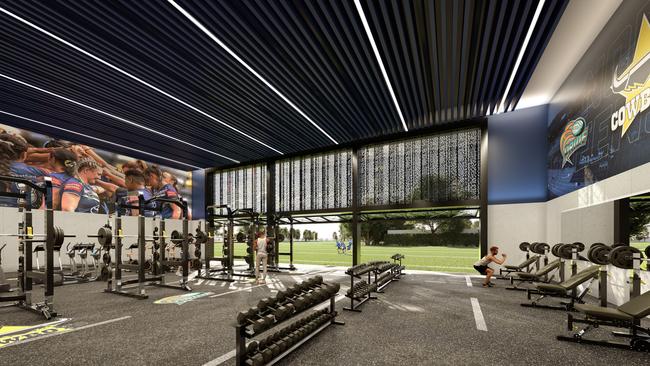 Concept plans for the Community Development and High Performance Centre in the Barlow Park precinct. Cowboys release vision for growth in Cairns. Photo: Supplied by North Queensland Cowboys.