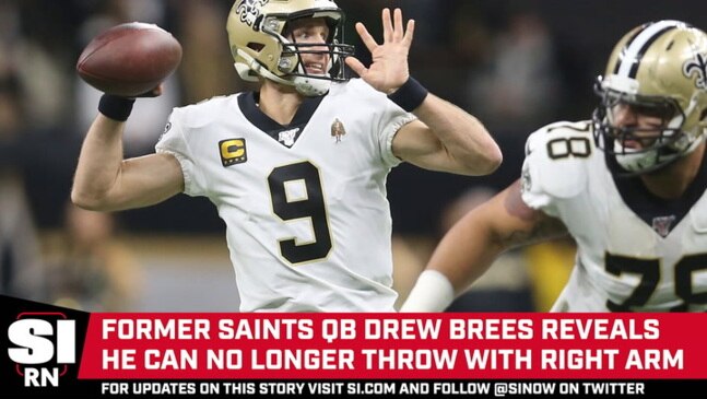 Drew Brees Reveals in Recent Interview He Can’t Throw With Right Arm ...