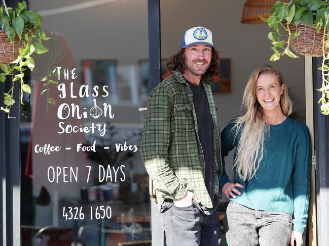 The Glass Onion Society owners Adrian Reynolds and Kelly McDougall. Picture: Sue Graham