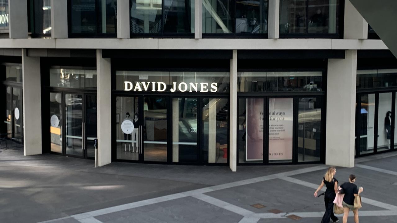 David Jones Barangaroo Sydney store which has been “temporarily” closed for a year. Picture: Benedict Brook/news.com.au