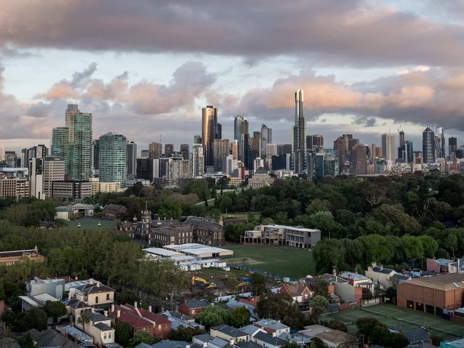 Melbourne Aerials. Melbourne as photographed from a hot air balloon. Picture: Jake Nowakowski