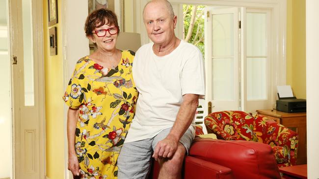 Marie and Kel Riordan rent out part of their home through Airbnb. Picture: Richard Dobson