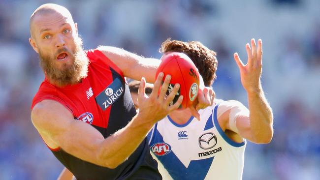 Melbourne’s Max Gawn was excellent on Saturday against North Melbourne. (Photo by Darrian Traynor/Getty Images)