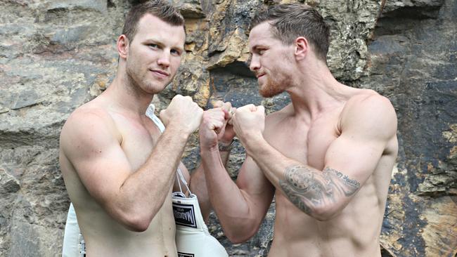 Jeff Horn and Gary Corcoran. Picture: Annette Dew