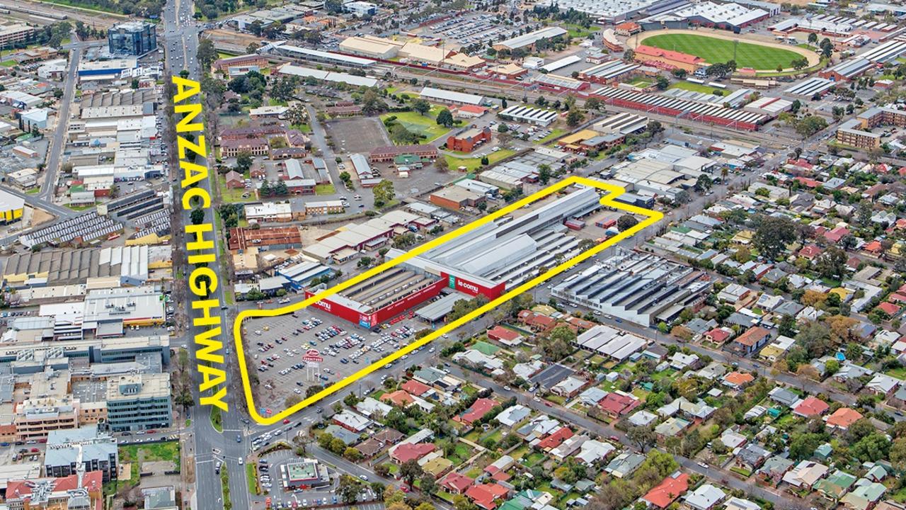 The former Le Cornu site on Anzac Highway has remained vacant since Kaufland pulled out of Australia last year.