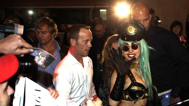 Lady Gaga photographed leaving ARQ in 2011. Picture: Bill Hearne
