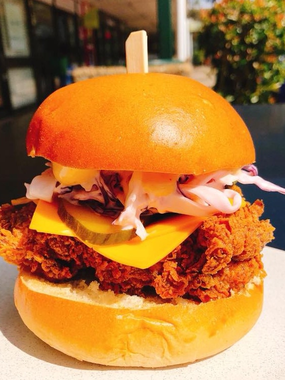 Buttermilk fried chicken burger. Picture: facebook.com/TheBurrowCherrybrook