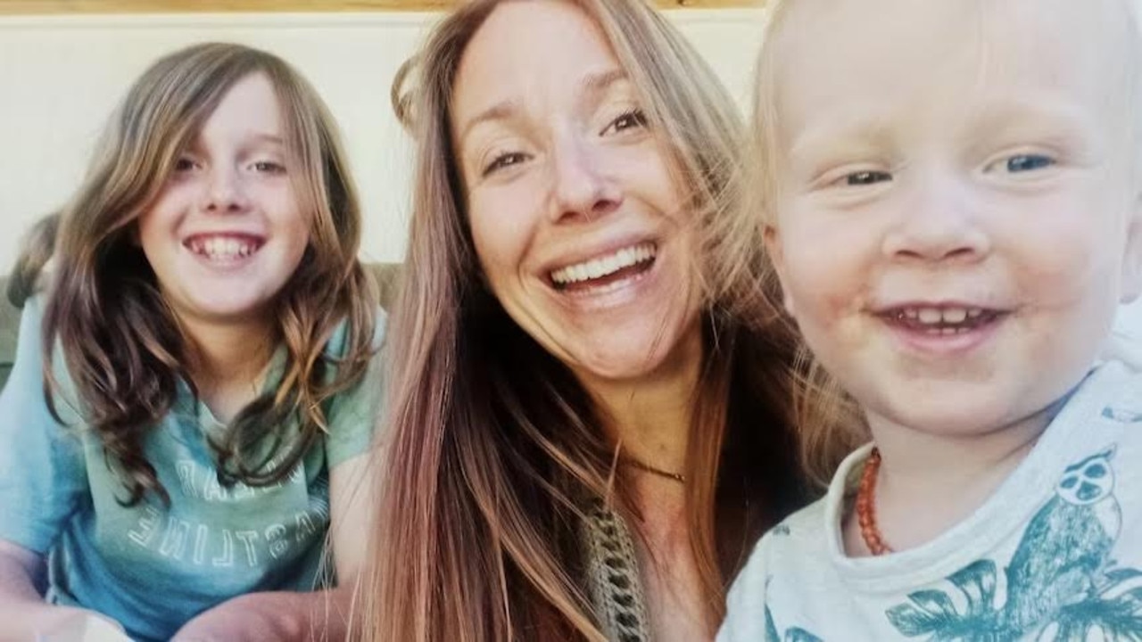 Angela Smith and her two children. Picture: Supplied