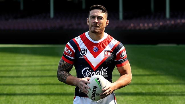 **EMBARGO** - Check with DT Sport prior to use** -Sonny Bill Wiliams back in his kit for the Sydney Roosters at the SCG after signing with his former club for the rest of the NRL season. Picture. Phil Hillyard