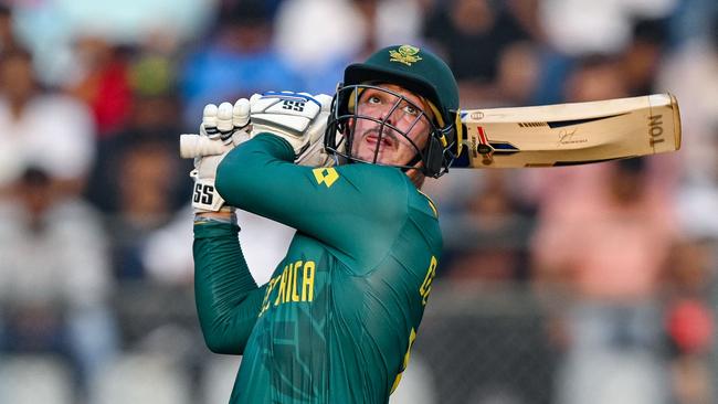 Quinton de Kock was unstoppable. (Photo by INDRANIL MUKHERJEE / AFP).