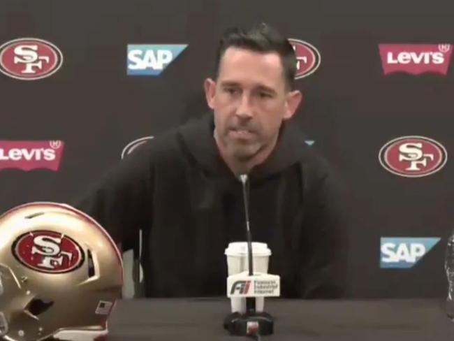 Kyle Shanahan wasn't in a laughing mood.