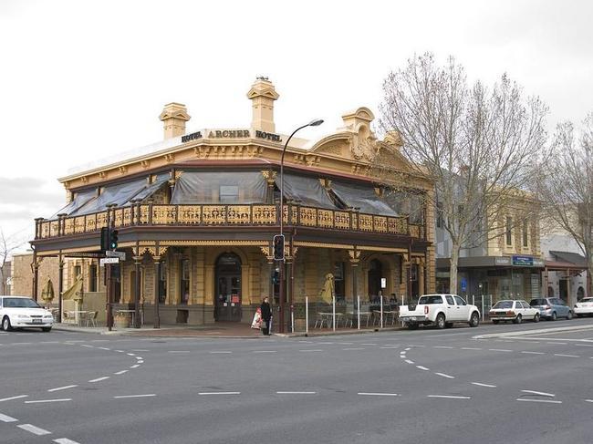 Pubs then and now the Huntsman hotel and Archer Hotel for City Magazine,Supplied by The State Library