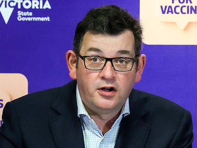 MELBOURNE, AUSTRALIA - NewsWire Photos 05 SEPTEMBER 2021 : Victorian Premier Dan Andrews announcing latest Covid-19 infection cases across the state. Picture : NCA NewsWire / Ian Currie