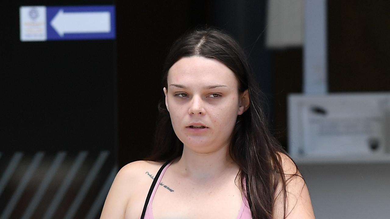 Taliah-Rose Willis outside Maroochydore Magistrates Court on Monday.