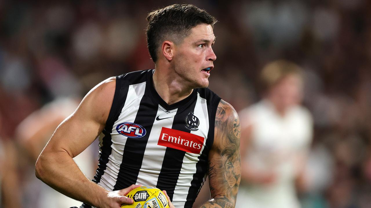 Jack Crisp will play his 245th straight game. Picture: Sarah Reed/AFL Photos via Getty Images