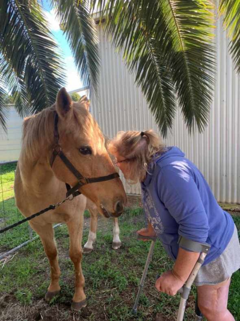 Kerrie wants to continue to improve her horse-riding skills despite losing her legs.