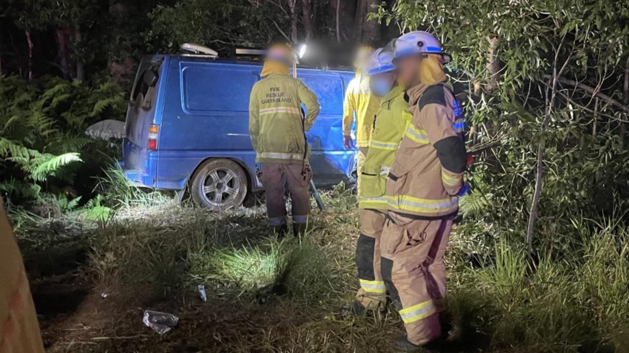 Rescue crews had to free the 31-year-old Dubbo man from his car. Picture: LifeFlight