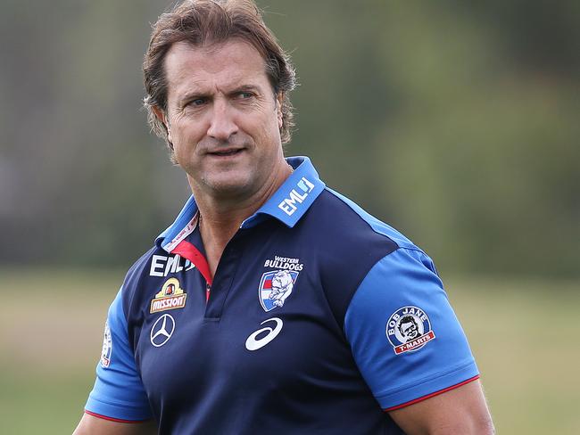 Western Bulldogs Training at Whitten Oval.   Coach Luke Beveridge  . Pic: Michael Klein