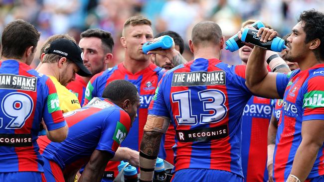 The Knights were smashed by Cronulla on the weekend.