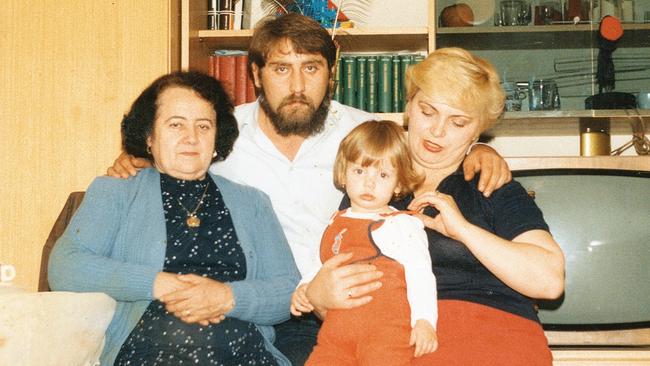 Jelena Dokic with her great aunt and her father and mother