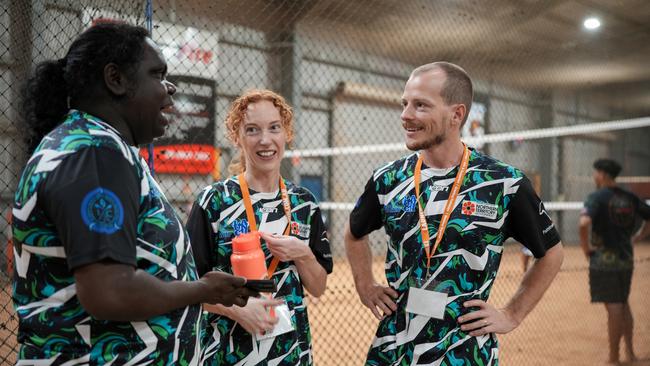 Jessy Hall, LAUNCH Program Coordinator and Managing Director of Pathfinders NT with Long-time volunteer Olivia Ellis at the LAUNCH Night Series. Picture: Jessy Hall / Supplied.