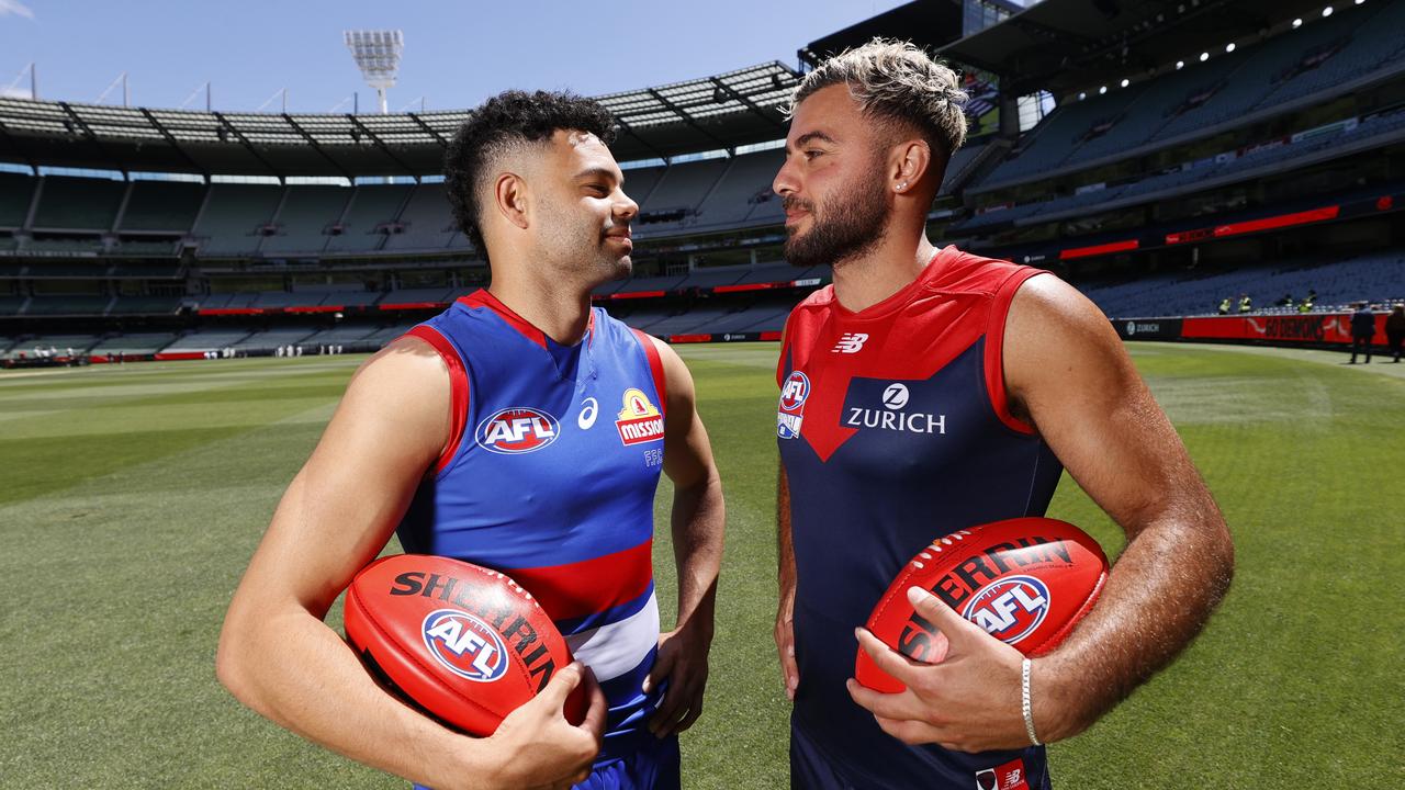In a rematch to the 2021 AFL final, the Melbourne Demons will take on the Western Bulldogs to open the 2022 season. Picture: Alex Coppel.