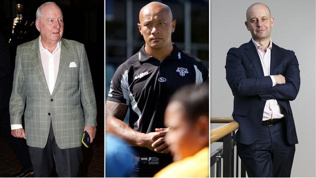 Esteemed 2GB broadcaster Alan Jones, Frank Puletua and Todd Greenberg.