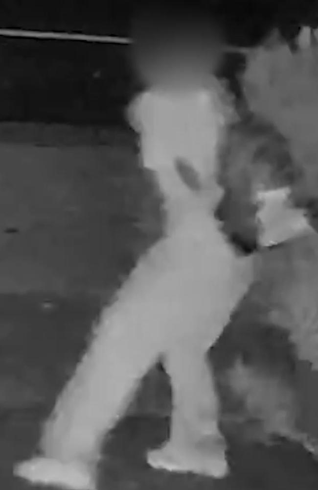 Investigators released CCTV showing the man grab the victim. Picture: Victoria Police